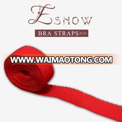 Chaozhou Fashion Decorative Red Bra Lingerie Customized Elastic Back Bra Straps