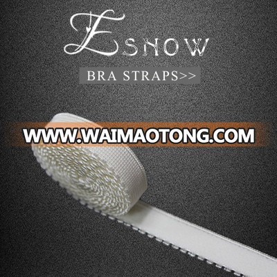 Chaozhou Hot Sales Fashion Decorative White Bra Straps Lingerie Customized Elastic Band